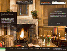Tablet Screenshot of paris-hotel-lutece.com